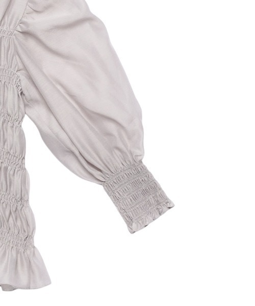 ☆レア品☆ anuans シャーリングシアーブラウス フリーサイズ レア 