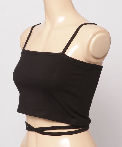 Figments（フィグメンツ）の「コードクロップドキャミソール（キャミソール・レディース・ホワイト/ブラック・FREE）」の8枚目の写真