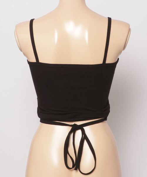 Figments（フィグメンツ）の「コードクロップドキャミソール（キャミソール・レディース・ホワイト/ブラック・FREE）」の9枚目の写真
