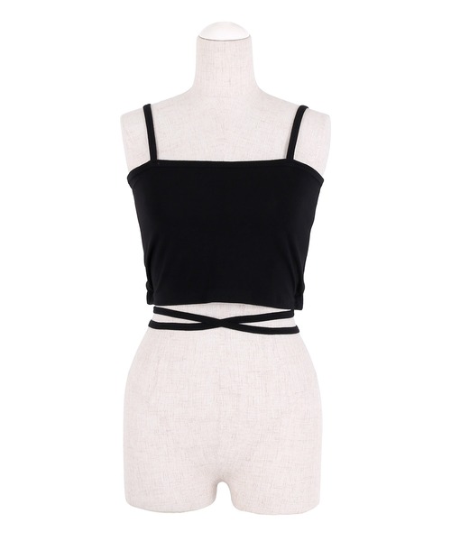 Figments（フィグメンツ）の「コードクロップドキャミソール（キャミソール・レディース・ホワイト/ブラック・FREE）」の7枚目の写真