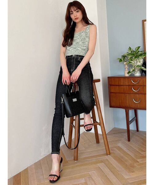 GYDA(ジェイダ)の「H/W CALIKスキニーデニムパンツ(デニムパンツ・レディース・ブラック/ライトブルー・SMALL)」の11枚目の写真