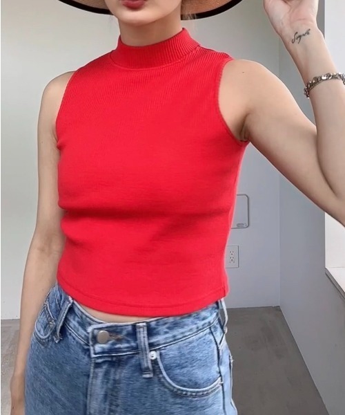 AMAIL(アマイル)の「Fashionable putting bra TT(タンクトップ・レディース・ホワイト/ブラック/レッド/グリーン・FREE)」の1枚目の写真