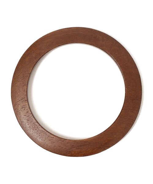 SHIPS any(シップス エニィ)の「SHIPS any: ナロー ウッド バングル(バングル/リストバンド・レディース・ブラウン/アイボリー・ONE SIZE)」の4枚目の写真