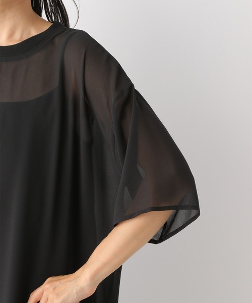 LEPSIM（レプシィム）の「【ワンピース＆インナーのセットアイテム】シアーワンピース　287047（ワンピース・レディース・ブラック/キャメル・FREE）」の9枚目の写真