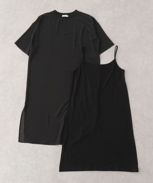 LEPSIM（レプシィム）の「【ワンピース＆インナーのセットアイテム】シアーワンピース　287047（ワンピース・レディース・ブラック/キャメル・FREE）」の19枚目の写真