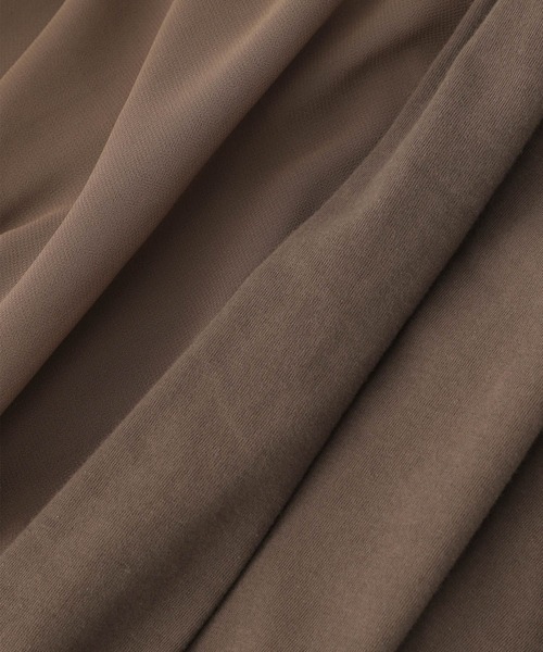 LEPSIM（レプシィム）の「【ワンピース＆インナーのセットアイテム】シアーワンピース　287047（ワンピース・レディース・ブラック/キャメル・FREE）」の21枚目の写真