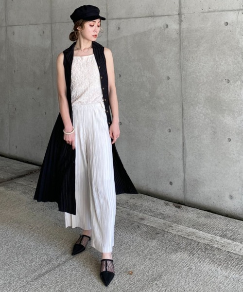 deux amour（ドゥーザムール）の「サイドプリーツ開襟シャツワンピース（シャツワンピース・レディース・グレー/アイボリー/モカ/ダークブラック/グレイッシュブルー/ベージュ/ブラック/ホワイト・MEDIUM）」の17枚目の写真