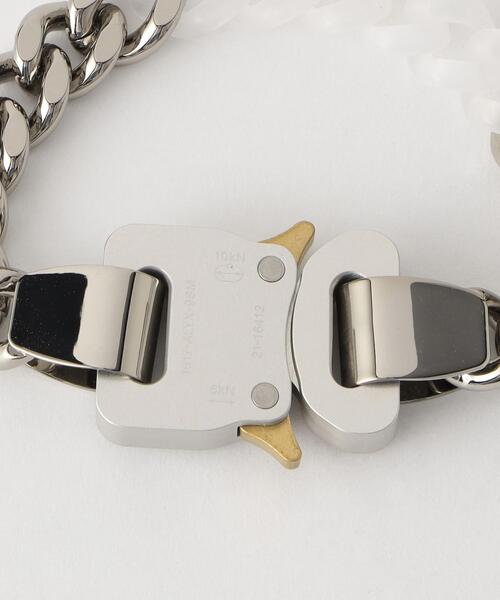1017 ALYX 9SM(アリクス)の「<1017 ALYX 9SM> METAL AND NYLON CHAIN BRACELET/ブレスレット(ブレスレット・メンズ・シルバー・S/M/L/XL)」の2枚目の写真