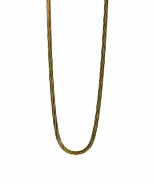 LHME（エルエイチエムイー）の「LHME スネークチェーンネックレス/サージカルステンレス316L（金属アレルギー対応）（ネックレス・レディース・シルバー/ゴールド・40cm/45cm/50cm）」の7枚目の写真