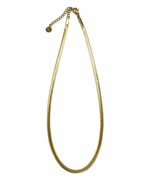 LHME（エルエイチエムイー）の「LHME スネークチェーンネックレス/サージカルステンレス316L（金属アレルギー対応）（ネックレス・レディース・シルバー/ゴールド・40cm/45cm/50cm）」の8枚目の写真