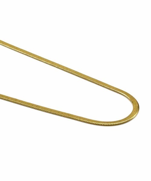 LHME（エルエイチエムイー）の「LHME スネークチェーンネックレス/サージカルステンレス316L（金属アレルギー対応）（ネックレス・レディース・シルバー/ゴールド・40cm/45cm/50cm）」の9枚目の写真