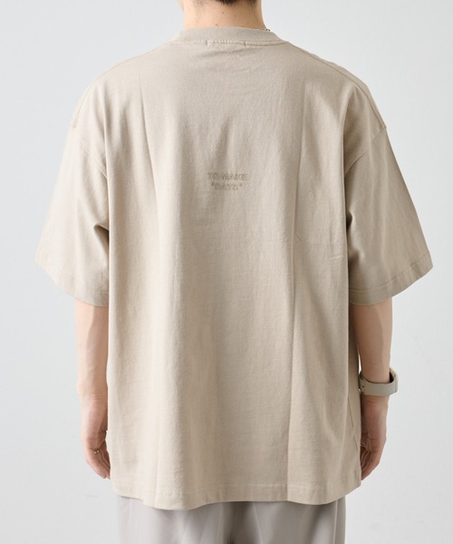COLONY 2139(コロニートゥーワンスリーナイン)の「ロゴラバープリントBIGシルエットTシャツ / グリッタープリント(Tシャツ/カットソー・メンズ・ホワイト/ブラック/グレイッシュベージュ・MEDIUM/LARGE)」の10枚目の写真