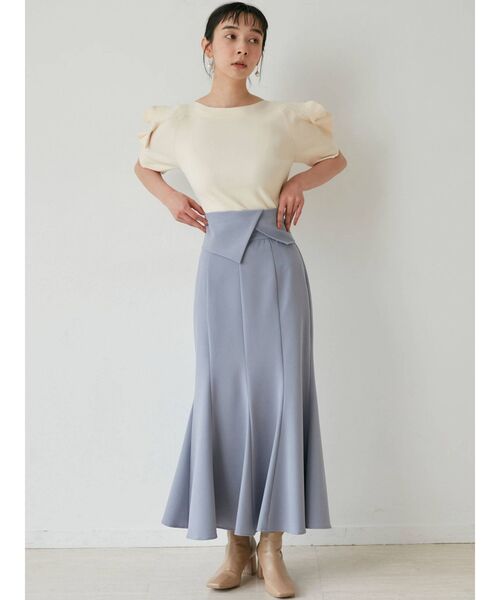 LAGUNAMOON（ラグナムーン）の「ウエストラペルマーメイドスカート（スカート・レディース・アイボリー/ブラック/ブルー・SMALL/MEDIUM）」の10枚目の写真