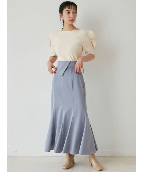 LAGUNAMOON（ラグナムーン）の「ウエストラペルマーメイドスカート（スカート・レディース・アイボリー/ブラック/ブルー・SMALL/MEDIUM）」の18枚目の写真