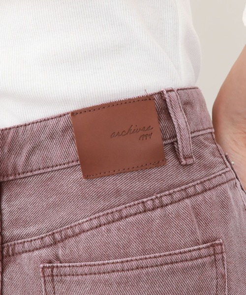 archives（アルシーヴ）の「カラーデニムセミフレアパンツ（デニムパンツ・レディース・ブラウン/ピンク/アイボリー・SMALL/MEDIUM）」の19枚目の写真