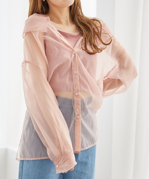 Heather（ヘザー）の「ドッキングシアーシャツ 356584（シャツ