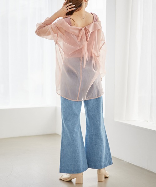その他 A rai Heather シャツ ブラウス ドッキングシアーシャツ 356584 : ZOZOTOWN
