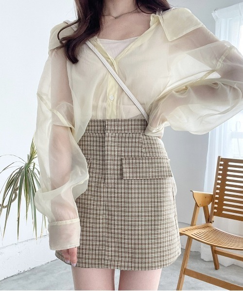 セール】ドッキングシアーシャツ 356584（シャツ/ブラウス）｜Heather