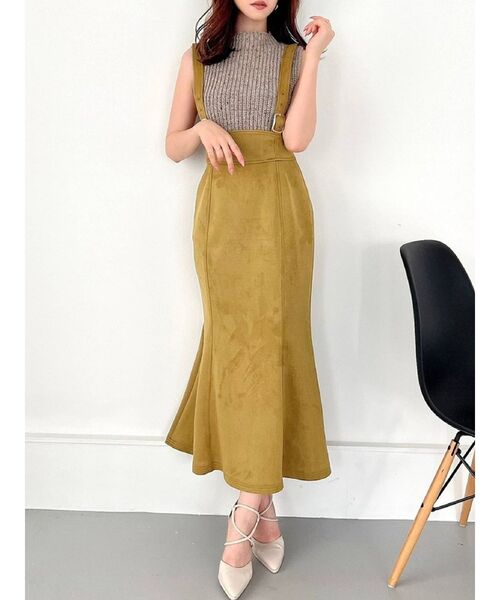 RESEXXY（リゼクシー）の「2wayハイウエストマーメイドスカート（スカート・レディース・ブラック/マスタード/ブラウン/ベージュ・FREE）」の4枚目の写真