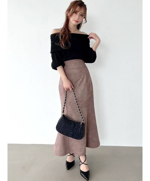 RESEXXY（リゼクシー）の「2wayハイウエストマーメイドスカート（スカート・レディース・ブラック/マスタード/ブラウン/ベージュ・FREE）」の13枚目の写真