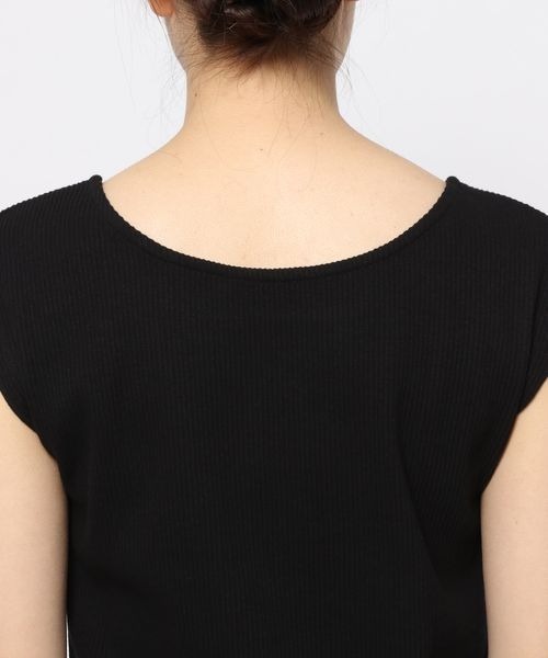 mysty woman(ミスティウーマン)の「ストリング2WAYプルオーバー 352406(Tシャツ/カットソー・レディース・ブラック/オフホワイト/イエロー・FREE)」の16枚目の写真