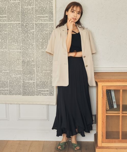 mysty woman(ミスティウーマン)の「ストリング2WAYプルオーバー 352406(Tシャツ/カットソー・レディース・ブラック/オフホワイト/イエロー・FREE)」の18枚目の写真