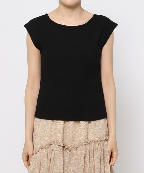 mysty woman(ミスティウーマン)の「ストリング2WAYプルオーバー 352406(Tシャツ/カットソー・レディース・ブラック/オフホワイト/イエロー・FREE)」の13枚目の写真