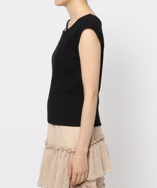 mysty woman(ミスティウーマン)の「ストリング2WAYプルオーバー 352406(Tシャツ/カットソー・レディース・ブラック/オフホワイト/イエロー・FREE)」の7枚目の写真