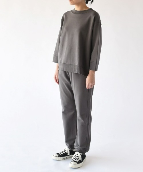 handvaerk(ハンドバーク)の「HANDVAERK/ハンドバーク 3/4スリーブスウェット 3/4 SLEEVE SWEAT #0112(スウェット・レディース・ライトベージュ/チャコールグレー/ブラック・S)」の12枚目の写真