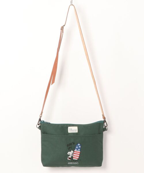 SNOOPY×OLD BETTY'S（スヌーピーカケルオールドベティーズ）の「スヌーピー【SNOOPY】Canvas Sacoche Bag/スヌーピーサコッシュバッグ（ショルダーバッグ・レディース・グリーン系その他2/ベージュ/ブルー系その他2/ベージュ系その他2/ダークブルー/ダークグリーン・FREE）」の19枚目の写真