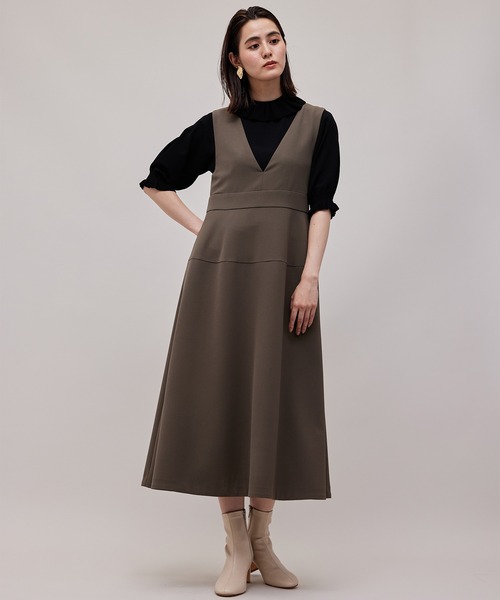 ROPE'（ロペ）の「【秋の新作】フリルカラー5分袖ニット（ニット/セーター・レディース・ブラック/ベージュ/パープル・38）」の17枚目の写真