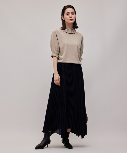 ROPE'（ロペ）の「【秋の新作】フリルカラー5分袖ニット（ニット/セーター・レディース・ブラック/ベージュ/パープル・38）」の15枚目の写真