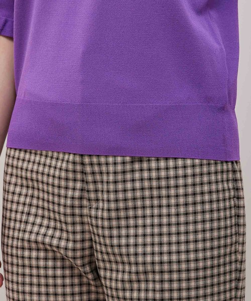 ROPE'（ロペ）の「【秋の新作】フリルカラー5分袖ニット（ニット/セーター・レディース・ブラック/ベージュ/パープル・38）」の16枚目の写真