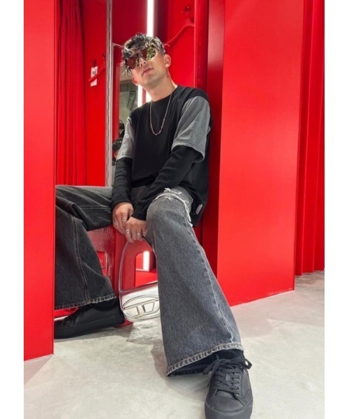 DIESEL（ディーゼル）の「メンズ オーバーサイズデニムパンツ