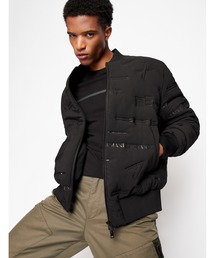ARMANI EXCHANGE | 【A|X アルマーニ エクスチェンジ】オールオーバーロゴ　ボンバージャケット(ブルゾン)