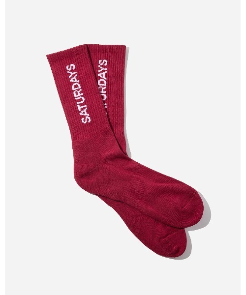 Saturdays NYC（サタデーズ ニューヨークシティ ）の「Saturdays Logo Sock（ソックス/靴下・メンズ・ミント/ワイン/クリーム・FREE）」の3枚目の写真