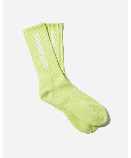 Saturdays NYC（サタデーズ ニューヨークシティ ）の「Saturdays Logo Sock（ソックス/靴下・メンズ・ミント/ワイン/クリーム・FREE）」の2枚目の写真