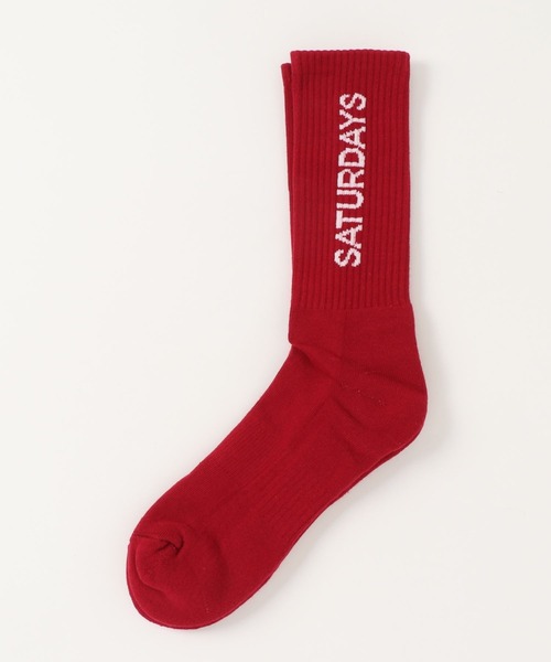 Saturdays NYC（サタデーズ ニューヨークシティ ）の「Saturdays Logo Sock（ソックス/靴下・メンズ・ミント/ワイン/クリーム・FREE）」の4枚目の写真