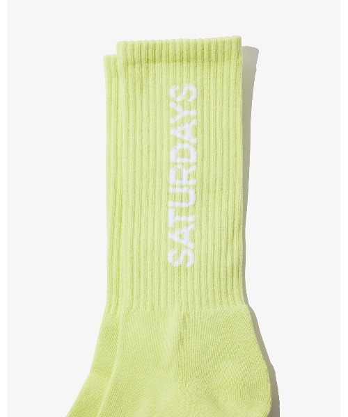 Saturdays NYC（サタデーズ ニューヨークシティ ）の「Saturdays Logo Sock（ソックス/靴下・メンズ・ミント/ワイン/クリーム・FREE）」の5枚目の写真