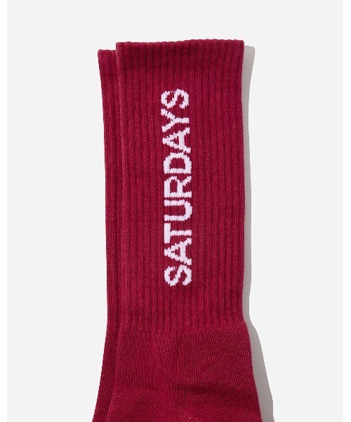 Saturdays NYC（サタデーズ ニューヨークシティ ）の「Saturdays Logo Sock（ソックス/靴下・メンズ・ミント/ワイン/クリーム・FREE）」の6枚目の写真