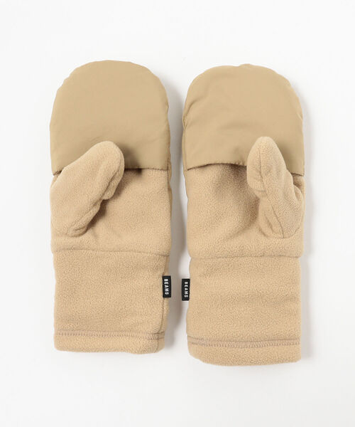 BEAMS（ビームス）の「BEAMS / ダウン ミトン（タッチパネル対応）（手袋・メンズ・ブラック/オリーブ/ベージュ・ONE SIZE）」の9枚目の写真