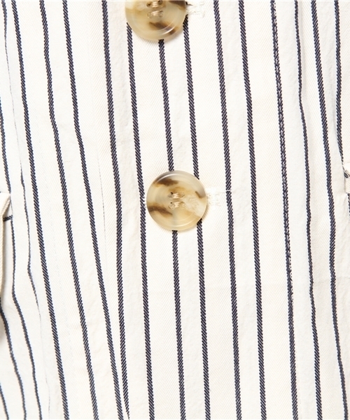 JOURNAL STANDARD（ジャーナルスタンダード）の「ドビーストライプジャケット#（テーラードジャケット・レディース・チャコールグレー/アイボリー/ネイビー・MEDIUM/SMALL）」の15枚目の写真