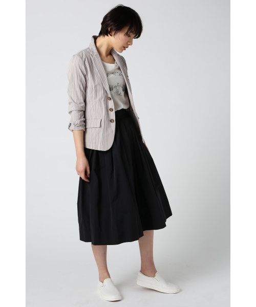 JOURNAL STANDARD（ジャーナルスタンダード）の「ドビーストライプジャケット#（テーラードジャケット・レディース・チャコールグレー/アイボリー/ネイビー・MEDIUM/SMALL）」の10枚目の写真