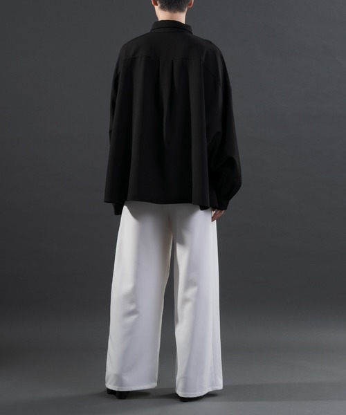 Adoon plain（アドーンプレーン）の「【Special edition】2way花柄刺繍ボウタイシャツ（シャツ/ブラウス・メンズ・ホワイト/ブラック・MEDIUM/LARGE）」の17枚目の写真