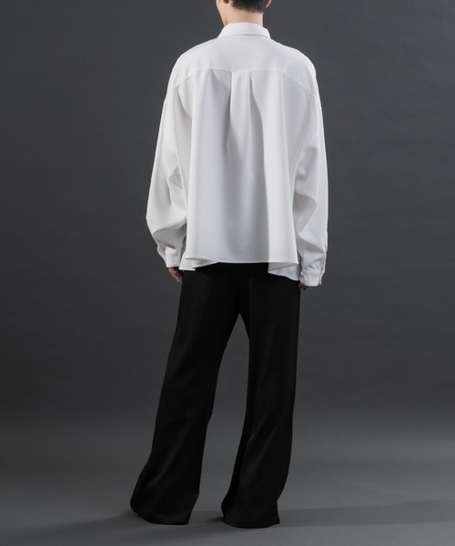 Adoon plain（アドーンプレーン）の「【Special edition】2way花柄刺繍ボウタイシャツ（シャツ/ブラウス・メンズ・ホワイト/ブラック・MEDIUM/LARGE）」の7枚目の写真