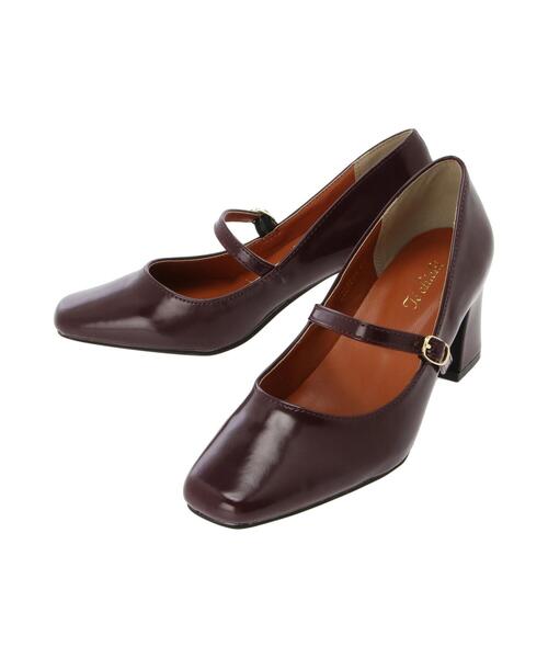 Te chichi（テチチ）の「ストラップメリージェーン（パンプス・レディース・ブラック/ボルドー・38/37）」の13枚目の写真