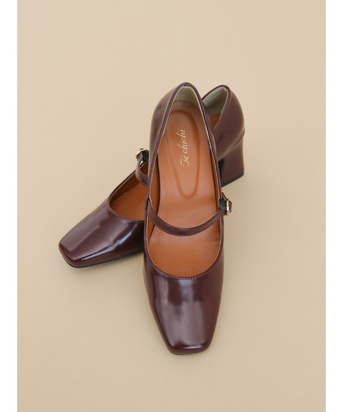 Te chichi（テチチ）の「ストラップメリージェーン（パンプス・レディース・ブラック/ボルドー・38/37）」の2枚目の写真