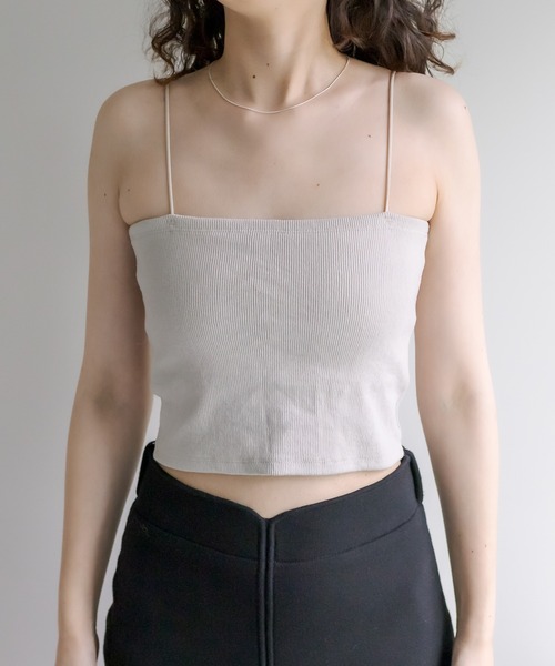 mystic(ミスティック)の「パット付きショートキャミソール(キャミソール・レディース・ブラック/チャコールグレー/ベージュ/オフホワイト/ブルー/イエロー/ピンク/ピンク系その他2・FREE)」の11枚目の写真