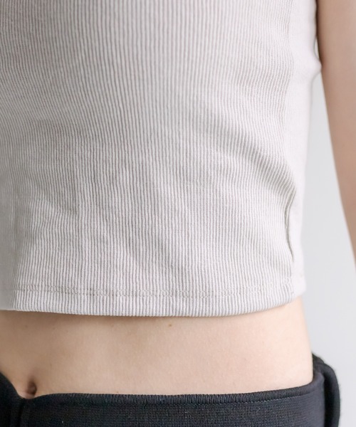 mystic(ミスティック)の「パット付きショートキャミソール(キャミソール・レディース・ブラック/チャコールグレー/ベージュ/オフホワイト/ブルー/イエロー/ピンク/ピンク系その他2・FREE)」の17枚目の写真