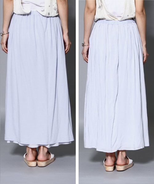 AMERICAN RAG CIE（アメリカンラグシー）の「リバーシブルマキシスカート（スカート・レディース・ライトグレー/ネイビー/ライトブルー・FREE）」の6枚目の写真